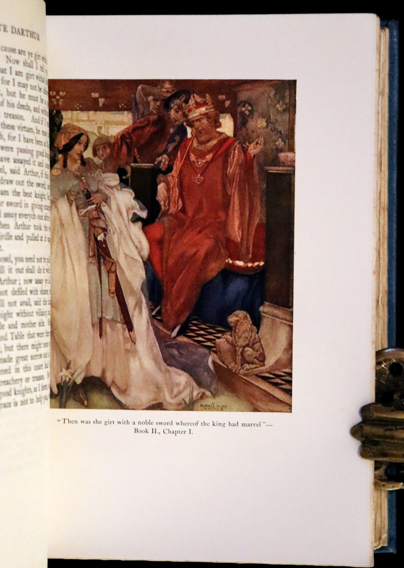 1923 Rare Book set - Le Morte Darthur, The History of King Arthur and of His Noble Knights of the Round Table.