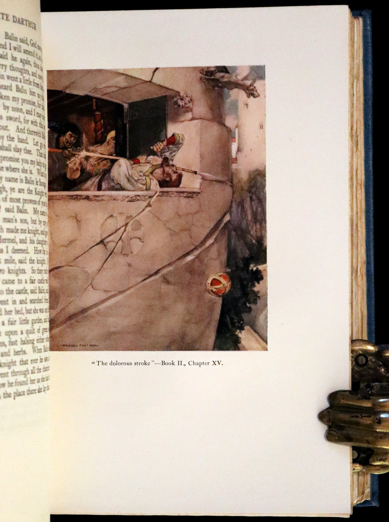 1923 Rare Book set - Le Morte Darthur, The History of King Arthur and of His Noble Knights of the Round Table.