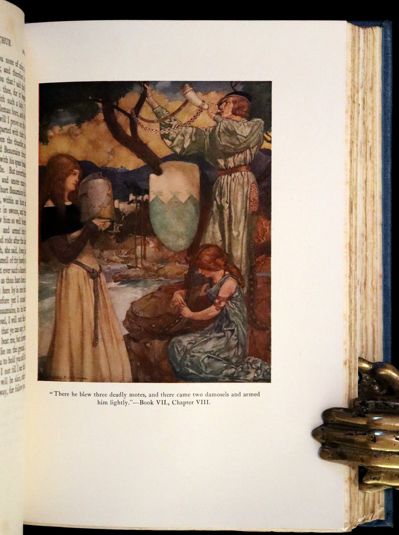 1923 Rare Book set - Le Morte Darthur, The History of King Arthur and of His Noble Knights of the Round Table.