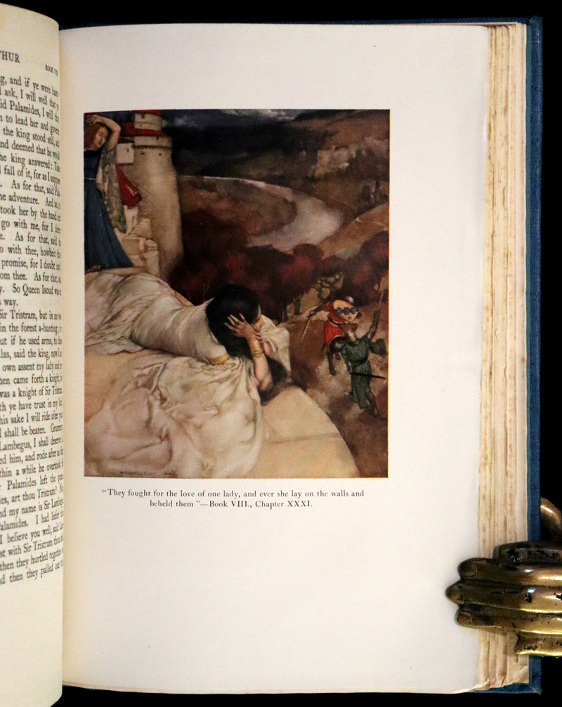 1923 Rare Book set - Le Morte Darthur, The History of King Arthur and of His Noble Knights of the Round Table.