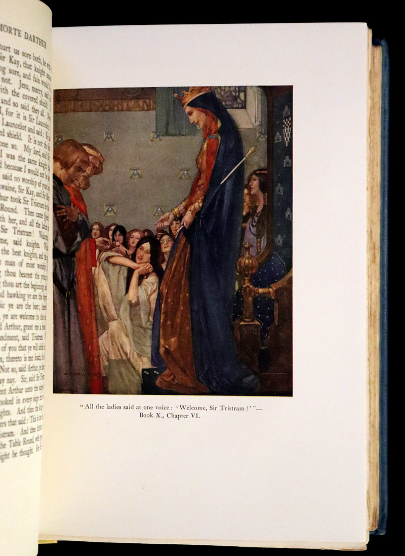 1923 Rare Book set - Le Morte Darthur, The History of King Arthur and of His Noble Knights of the Round Table.