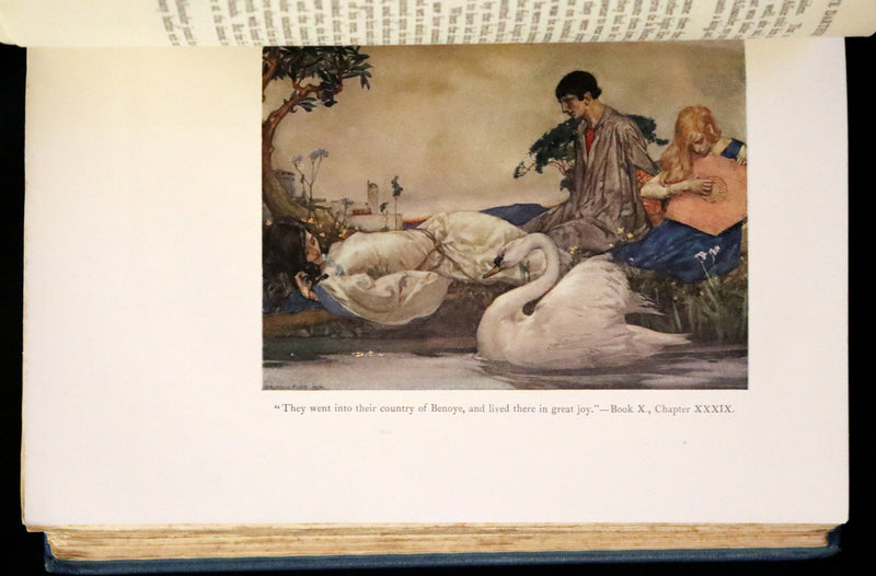 1923 Rare Book set - Le Morte Darthur, The History of King Arthur and of His Noble Knights of the Round Table.