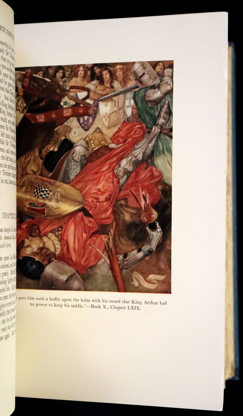 1923 Rare Book set - Le Morte Darthur, The History of King Arthur and of His Noble Knights of the Round Table.