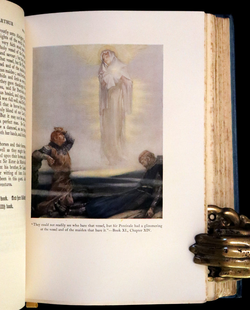 1923 Rare Book set - Le Morte Darthur, The History of King Arthur and of His Noble Knights of the Round Table.