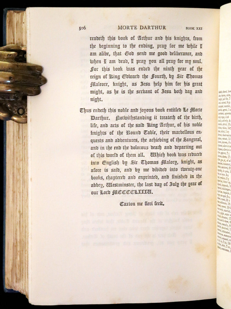 1923 Rare Book set - Le Morte Darthur, The History of King Arthur and of His Noble Knights of the Round Table.