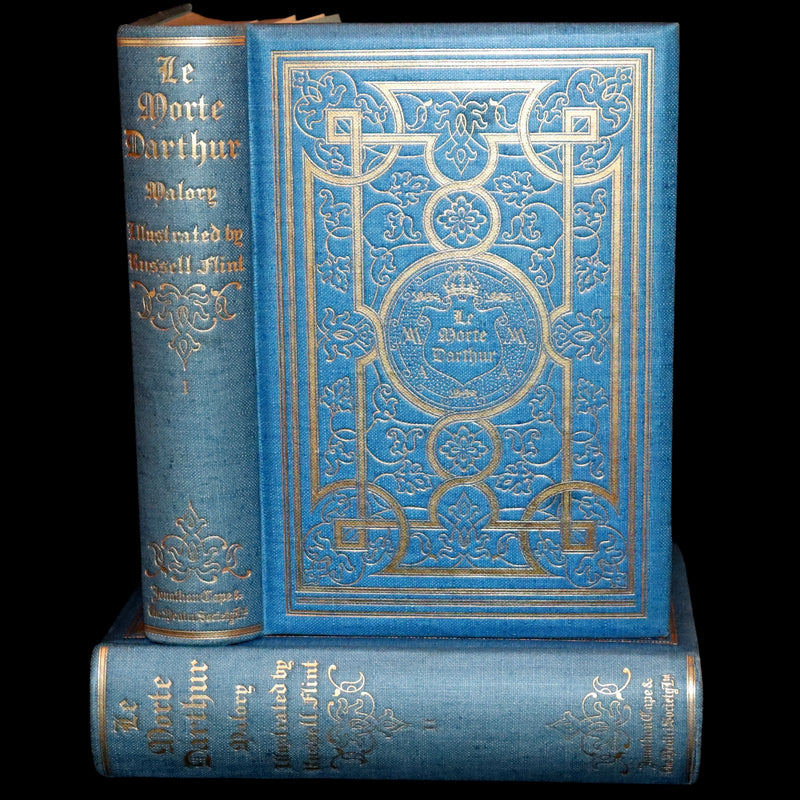 1923 Rare Book set - Le Morte Darthur, The History of King Arthur and of His Noble Knights of the Round Table.
