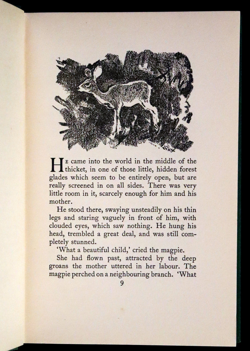 1928 Rare First UK Edition - Bambi a Life in the Woods by Felix Salten. Illustrated.