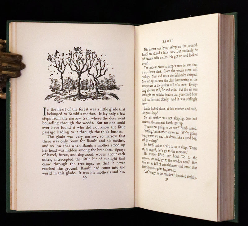 1928 Rare First UK Edition - Bambi a Life in the Woods by Felix Salten. Illustrated.