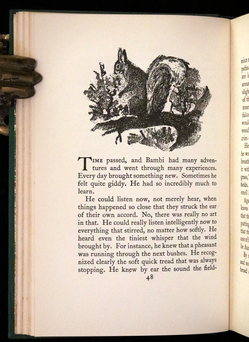 1928 Rare First UK Edition - Bambi a Life in the Woods by Felix Salten. Illustrated.