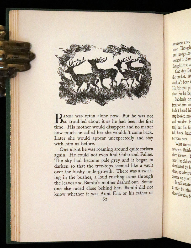 1928 Rare First UK Edition - Bambi a Life in the Woods by Felix Salten. Illustrated.