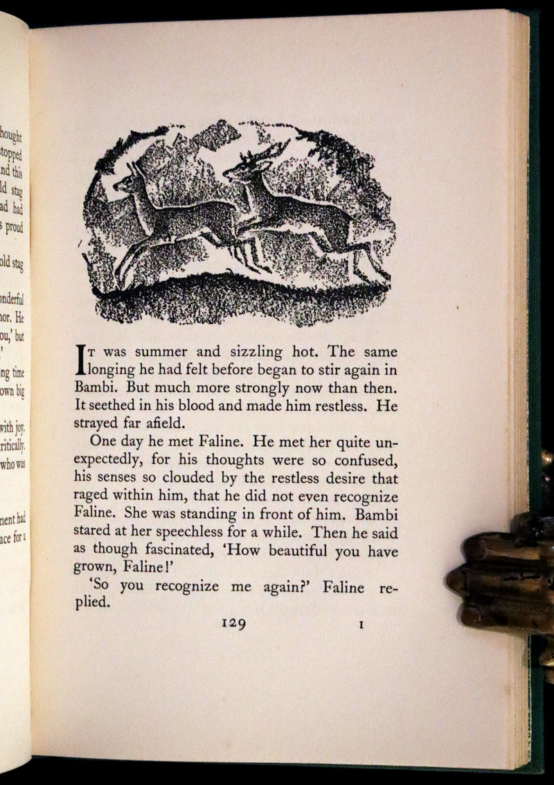 1928 Rare First UK Edition - Bambi a Life in the Woods by Felix Salten. Illustrated.