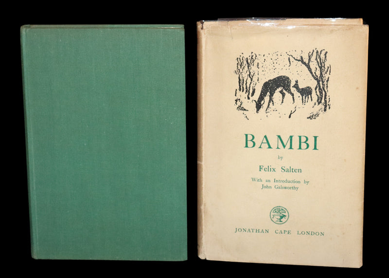 1928 Rare First UK Edition - Bambi a Life in the Woods by Felix Salten. Illustrated.