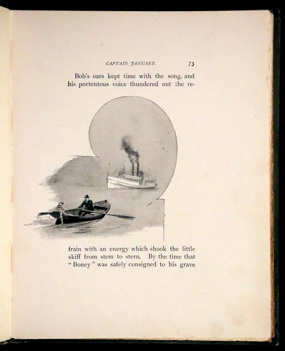 1893 Rare Victorian Book - Captain January, Lighthouse Keeper and His Little Girl by Laura E. Richards. Illustrated.