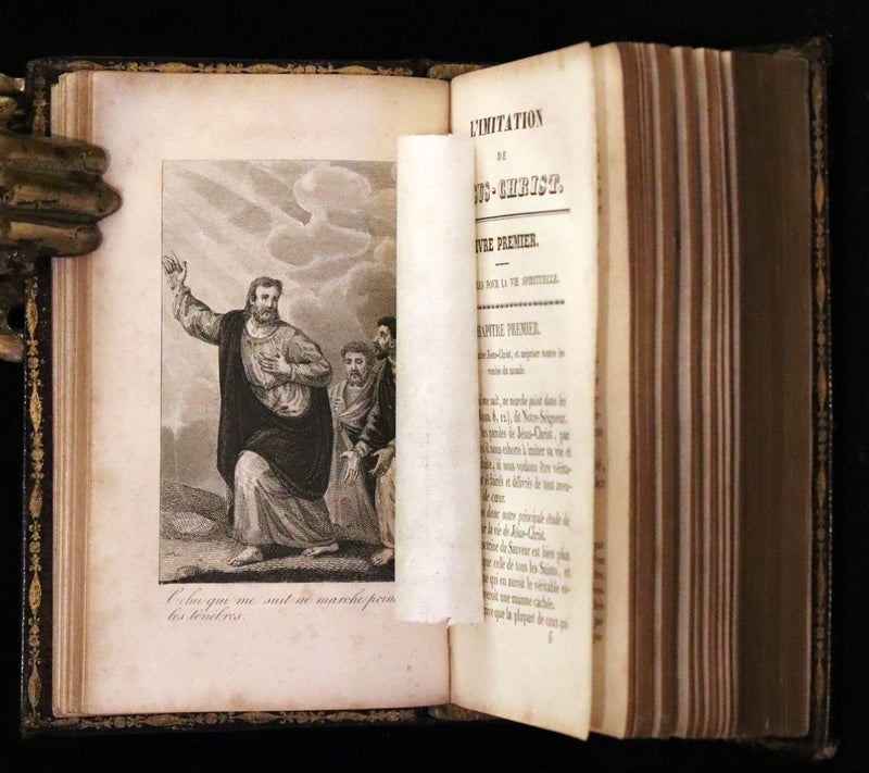 1828 Rare French Book - The Imitation of Christ - L'Imitation de Jesus Christ, Illustrated.