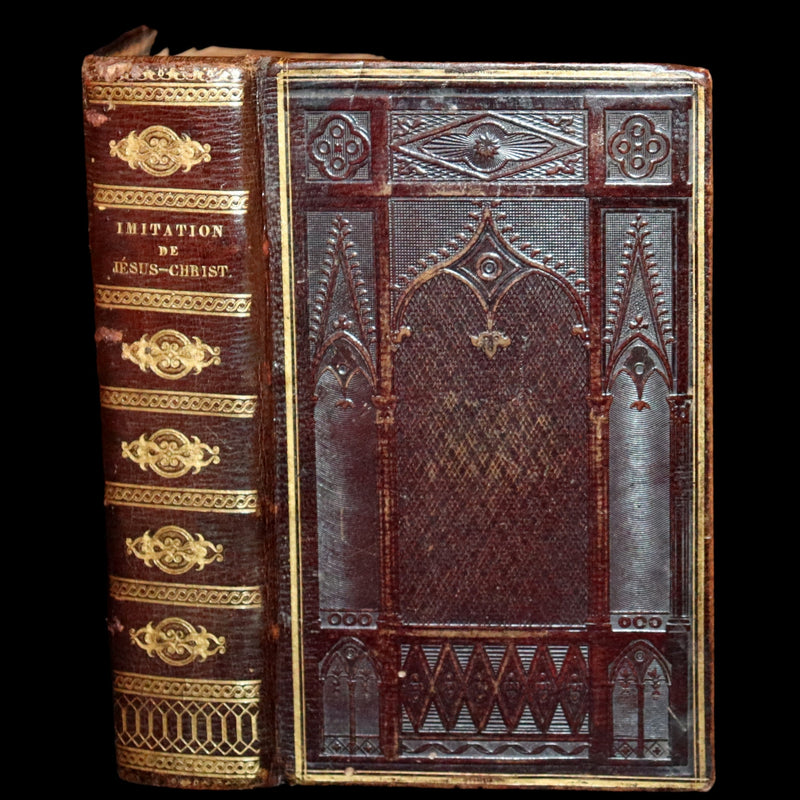 1828 Rare French Book - The Imitation of Christ - L'Imitation de Jesus Christ, Illustrated.