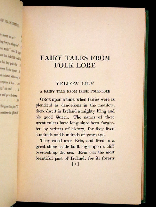 1908 Scarce First Edition - Fairy Tales From Folk Lore by Herschel Williams, illustrated by Maud Hunt Squire.