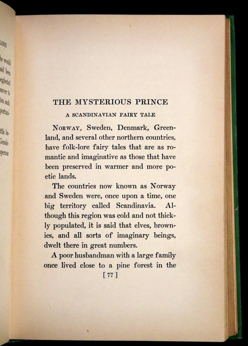 1908 Scarce First Edition - Fairy Tales From Folk Lore by Herschel Williams, illustrated by Maud Hunt Squire.