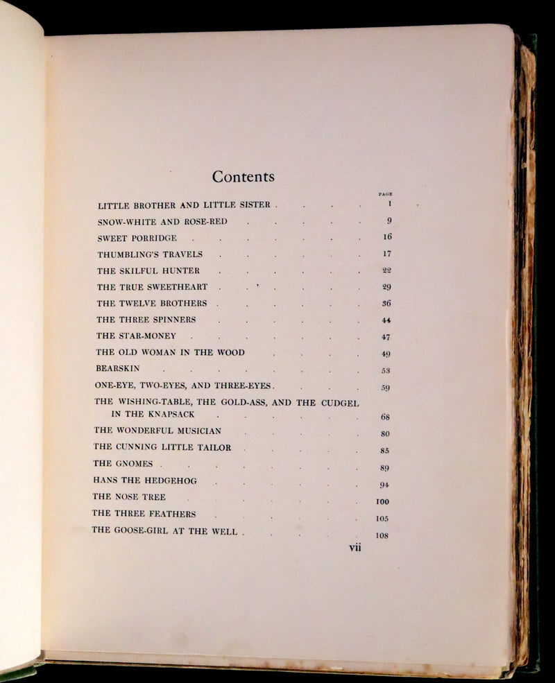 1917 Rare Rackham First Edition - Little Brother & Little Sister and Other Tales by Brothers Grimm.