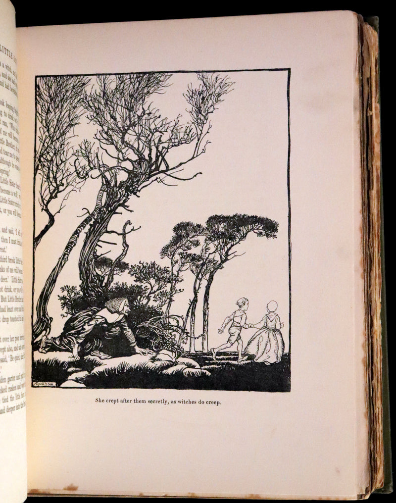 1917 Rare Rackham First Edition - Little Brother & Little Sister and Other Tales by Brothers Grimm.