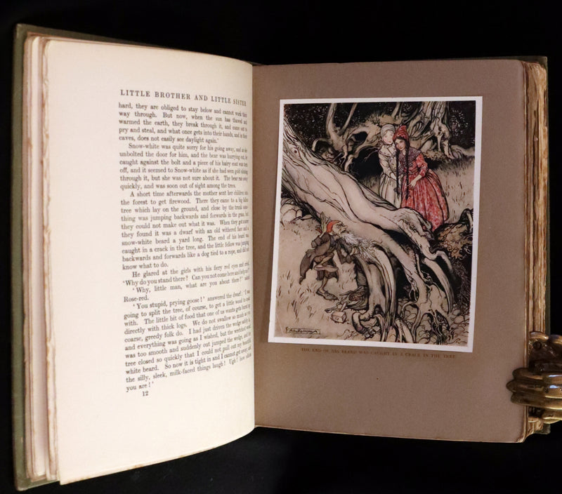 1917 Rare Rackham First Edition - Little Brother & Little Sister and Other Tales by Brothers Grimm.