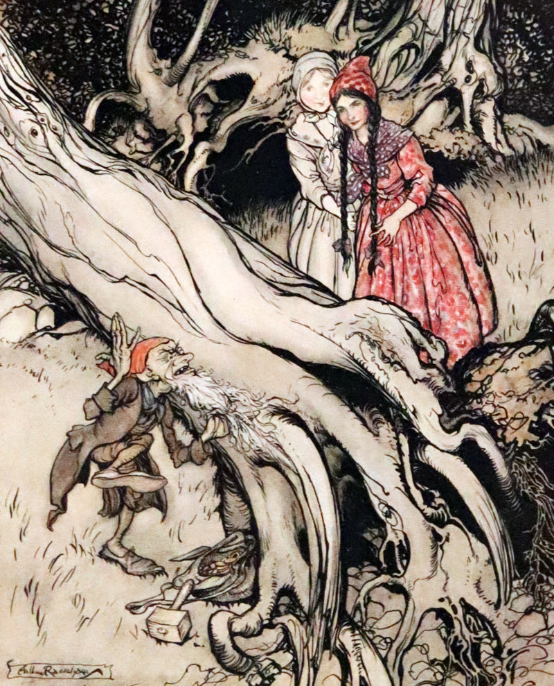 1917 Rare Rackham First Edition - Little Brother & Little Sister and Other Tales by Brothers Grimm.