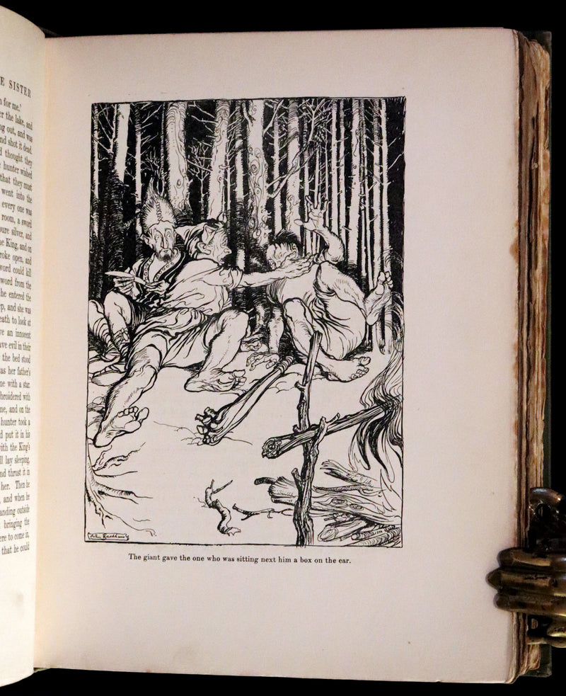 1917 Rare Rackham First Edition - Little Brother & Little Sister and Other Tales by Brothers Grimm.