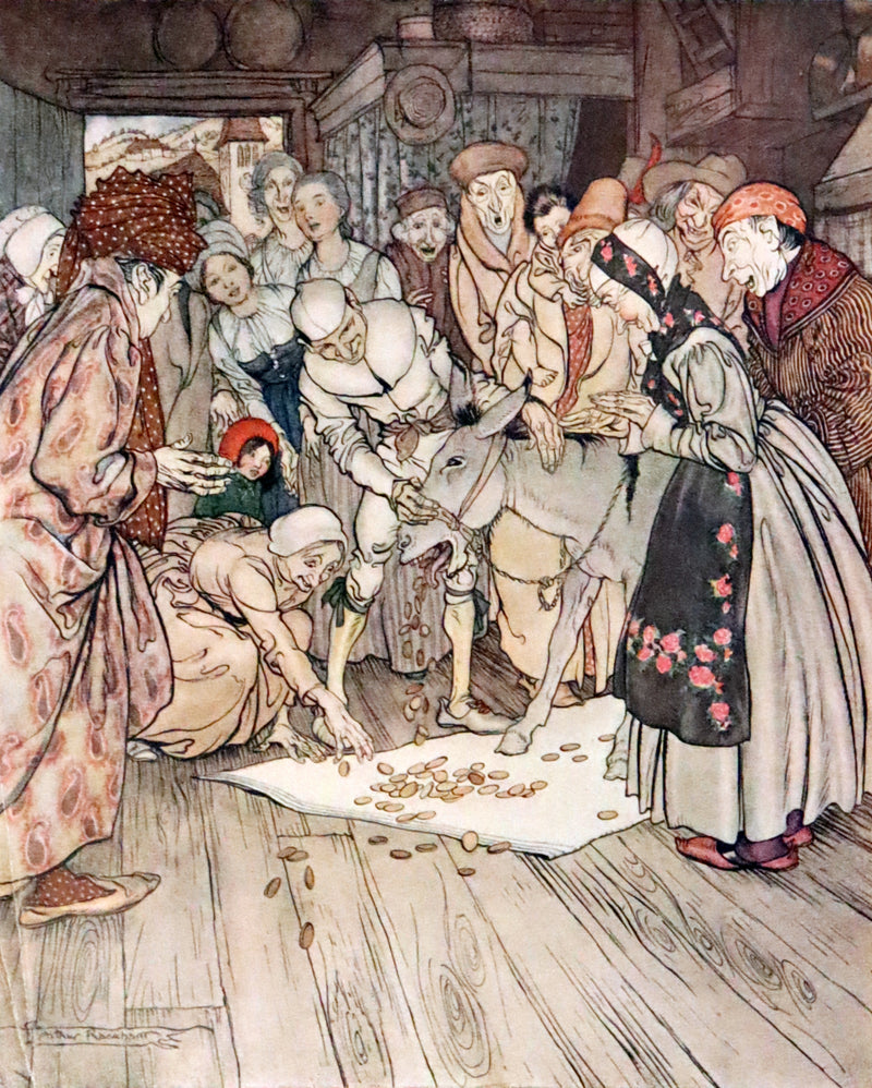 1917 Rare Rackham First Edition - Little Brother & Little Sister and Other Tales by Brothers Grimm.