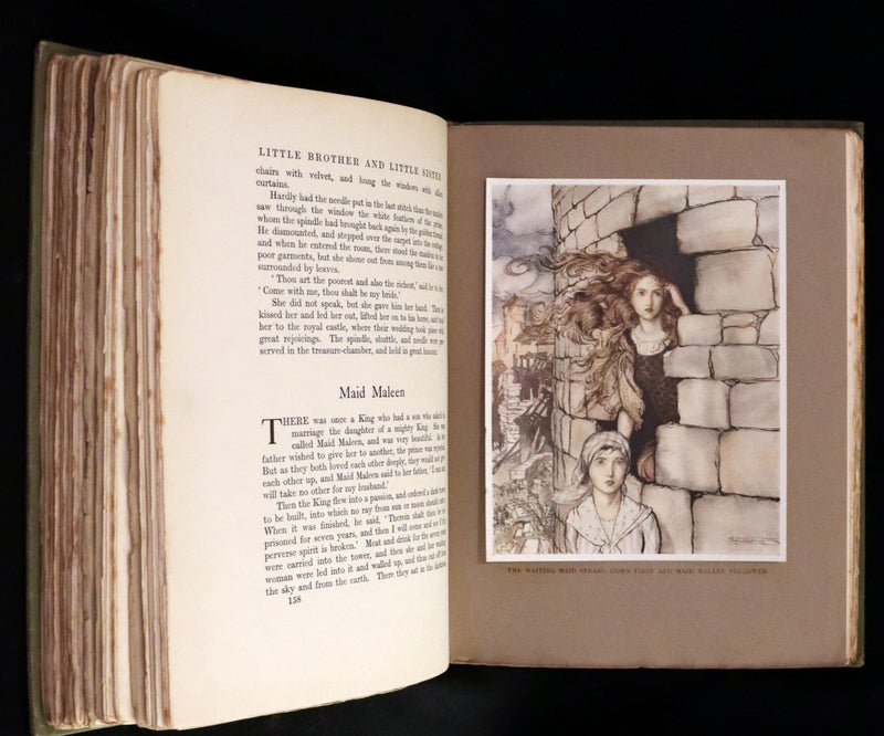 1917 Rare Rackham First Edition - Little Brother & Little Sister and Other Tales by Brothers Grimm.