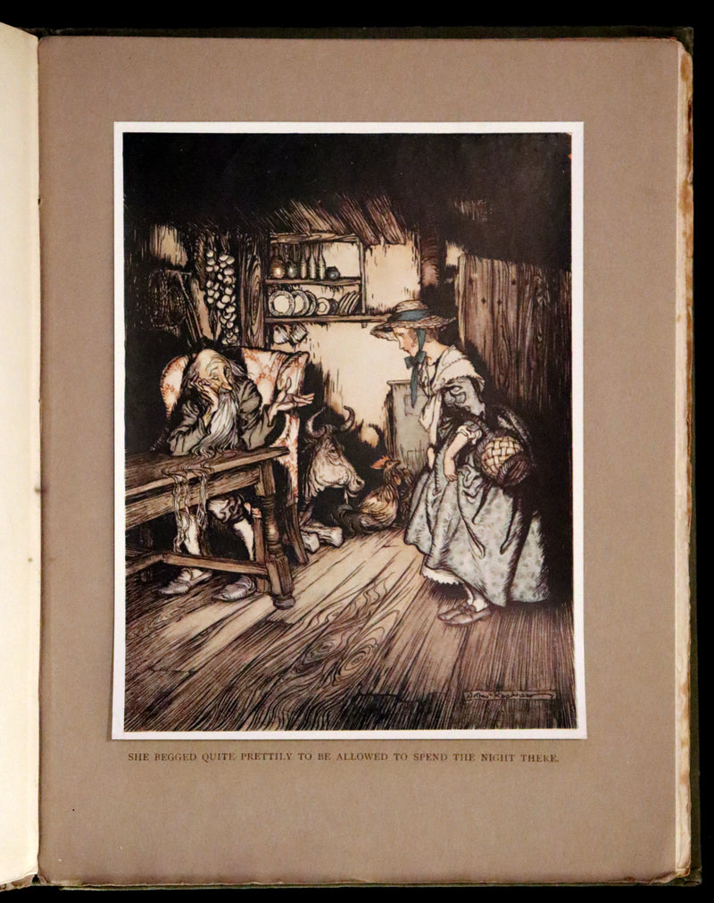 1917 Rare Rackham First Edition - Little Brother & Little Sister and Other Tales by Brothers Grimm.