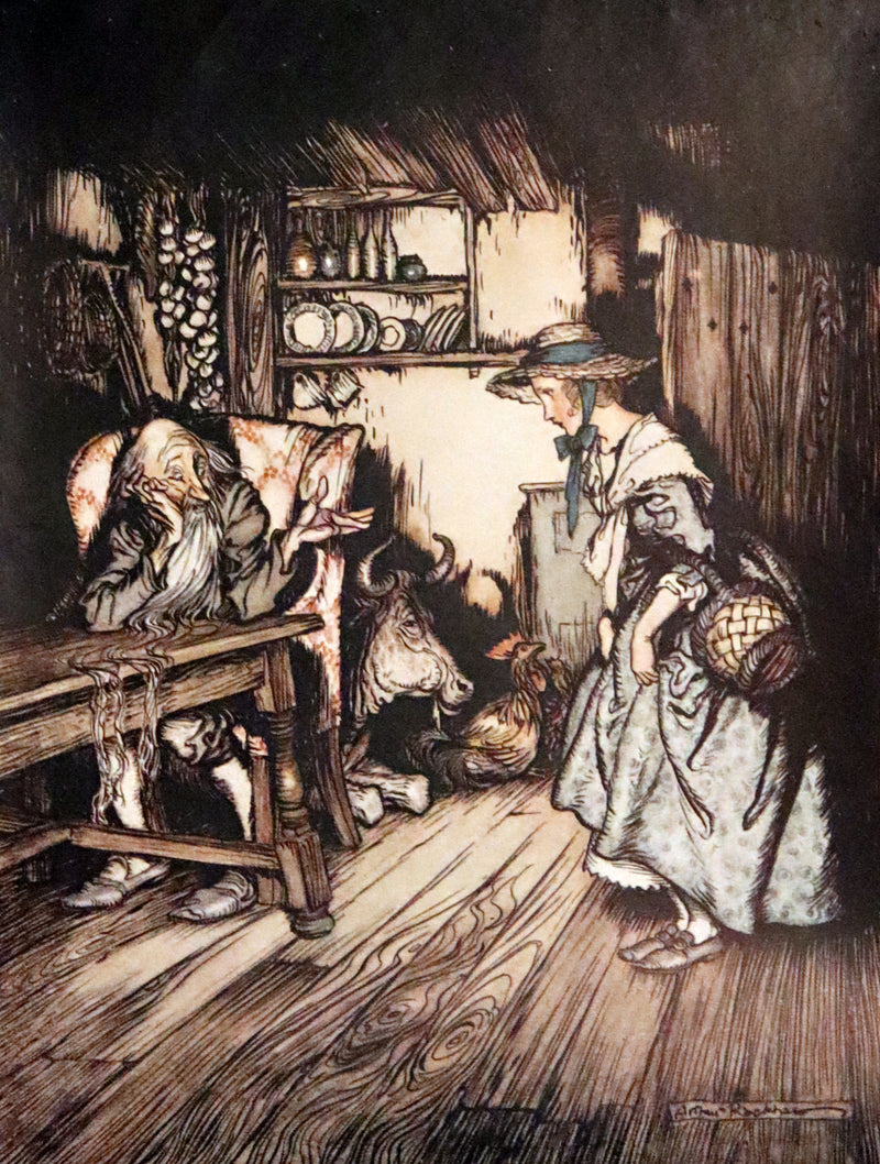 1917 Rare Rackham First Edition - Little Brother & Little Sister and Other Tales by Brothers Grimm.