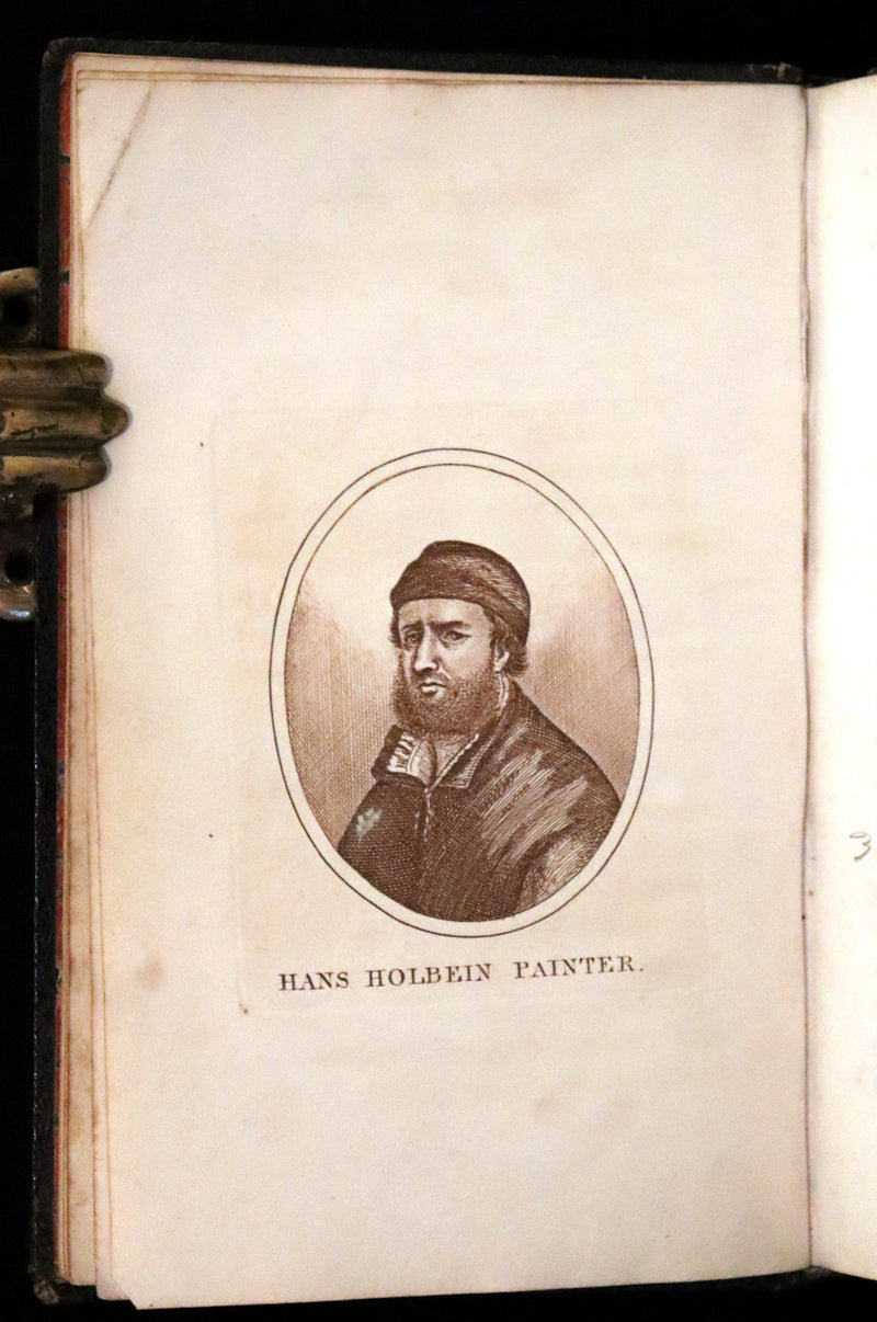 1816 Scarce Book -The Dance of Death, Danse Macabre by Hans Holbein, Color illustrated.