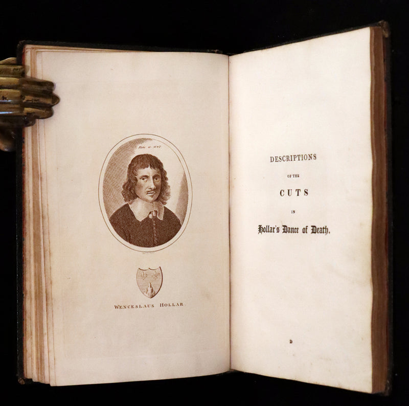 1816 Scarce Book -The Dance of Death, Danse Macabre by Hans Holbein, Color illustrated.