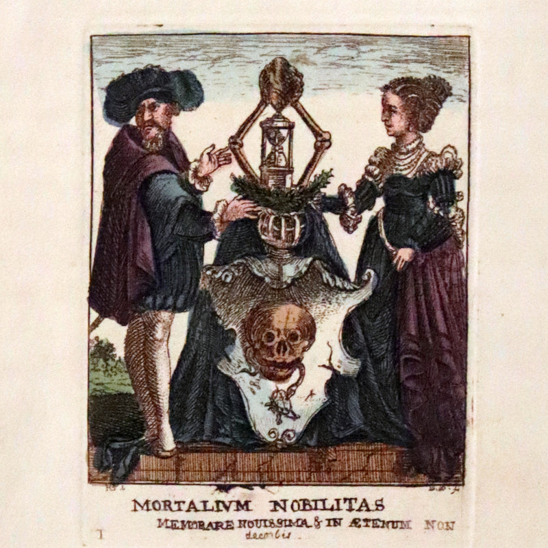 1816 Scarce Book -The Dance of Death, Danse Macabre by Hans Holbein, Color illustrated.