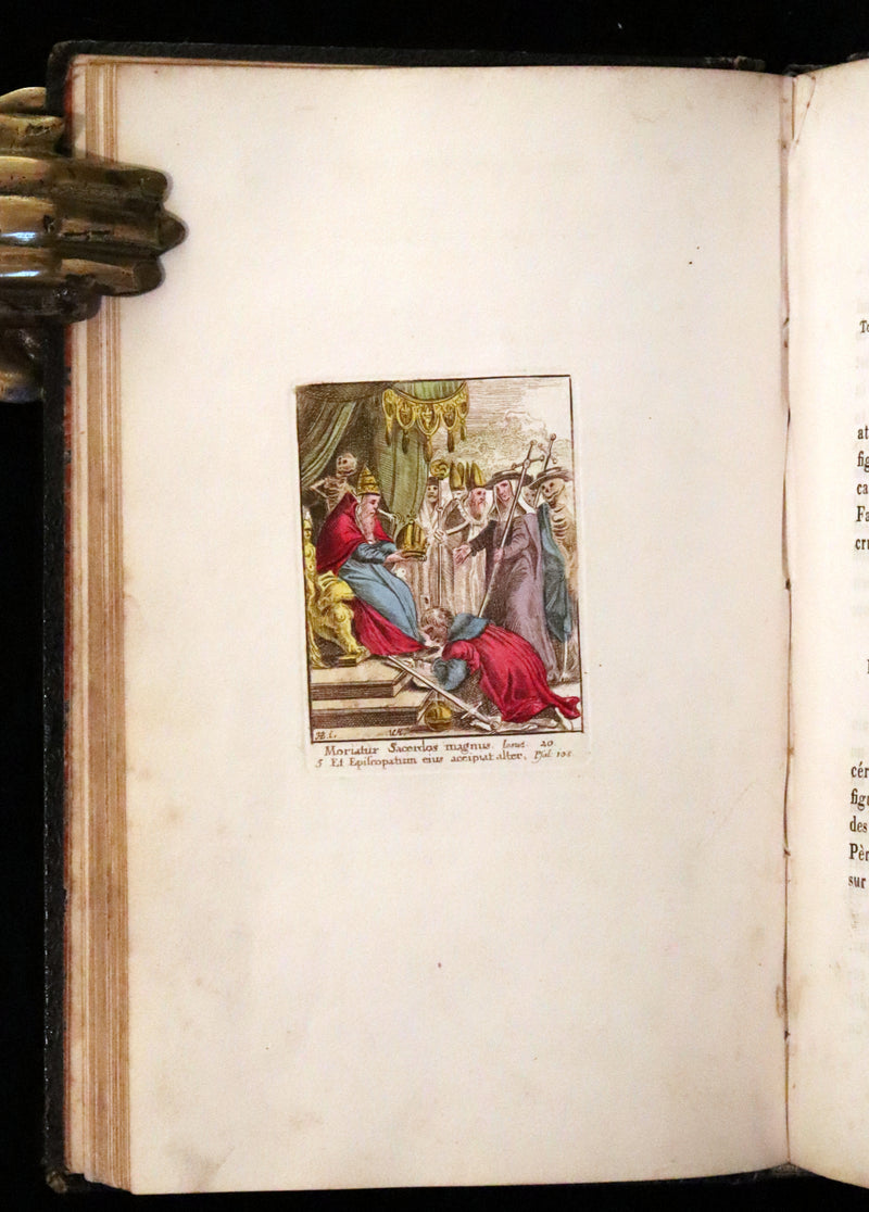 1816 Scarce Book -The Dance of Death, Danse Macabre by Hans Holbein, Color illustrated.