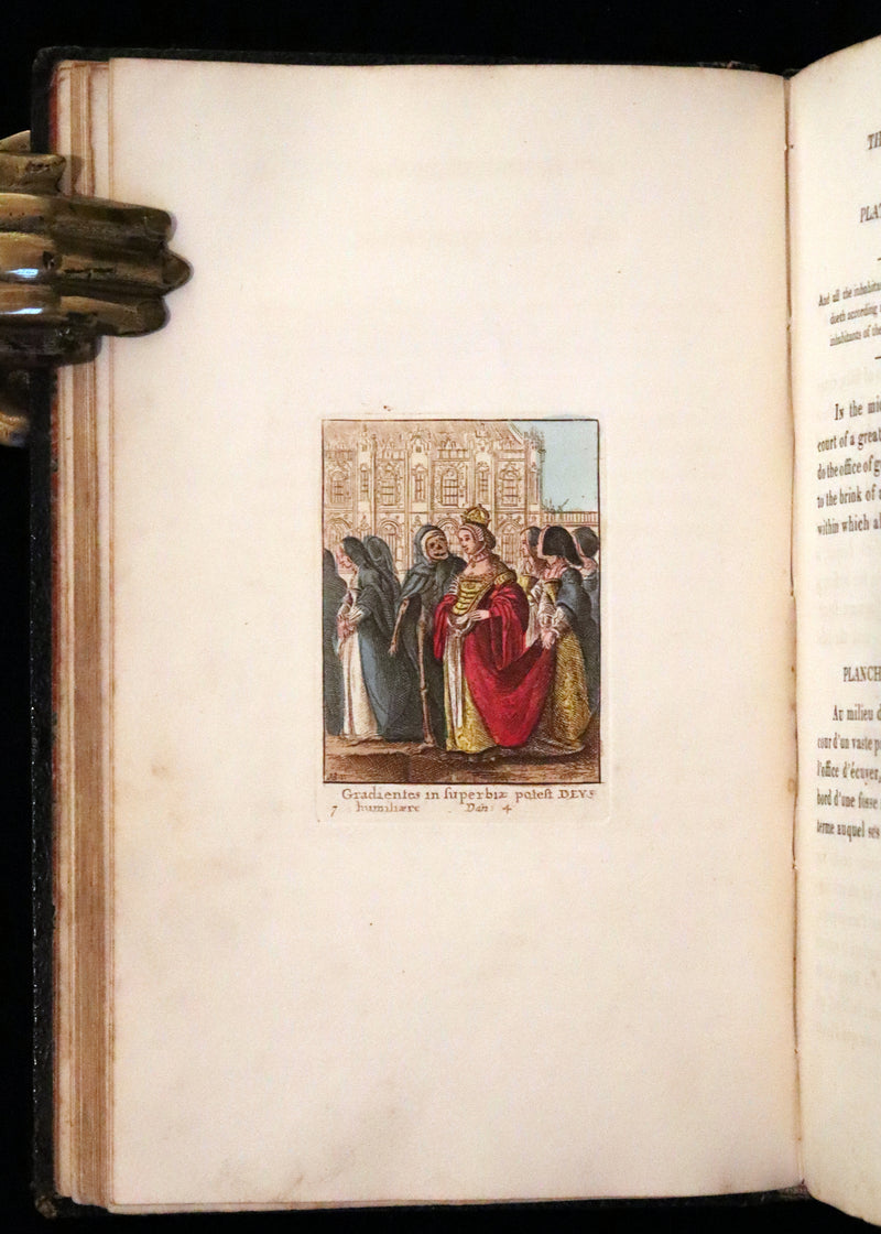 1816 Scarce Book -The Dance of Death, Danse Macabre by Hans Holbein, Color illustrated.