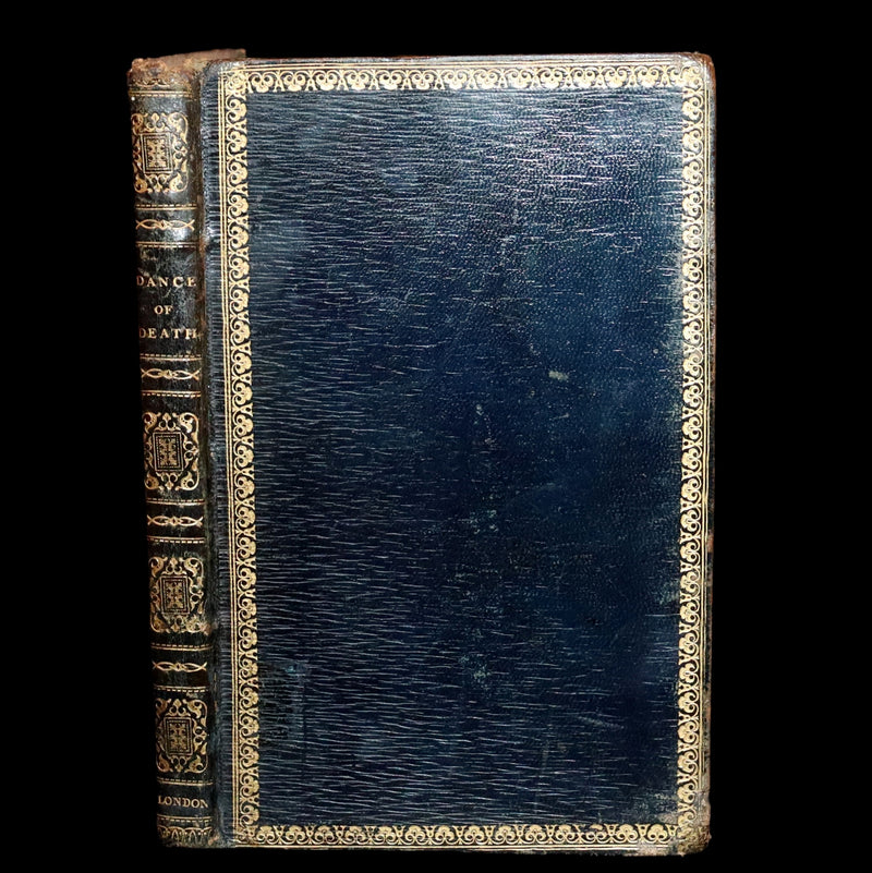 1816 Scarce Book -The Dance of Death, Danse Macabre by Hans Holbein, Color illustrated.