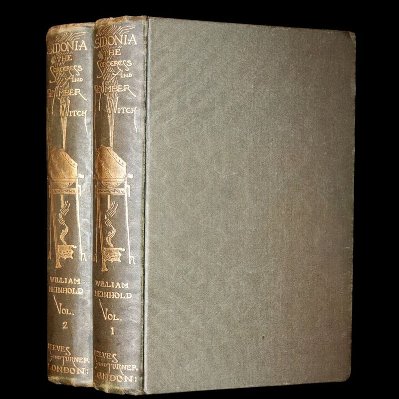 1894 Rare Book set - Sidonia the Sorceress and Mary Schweidler, The Amber Witch.