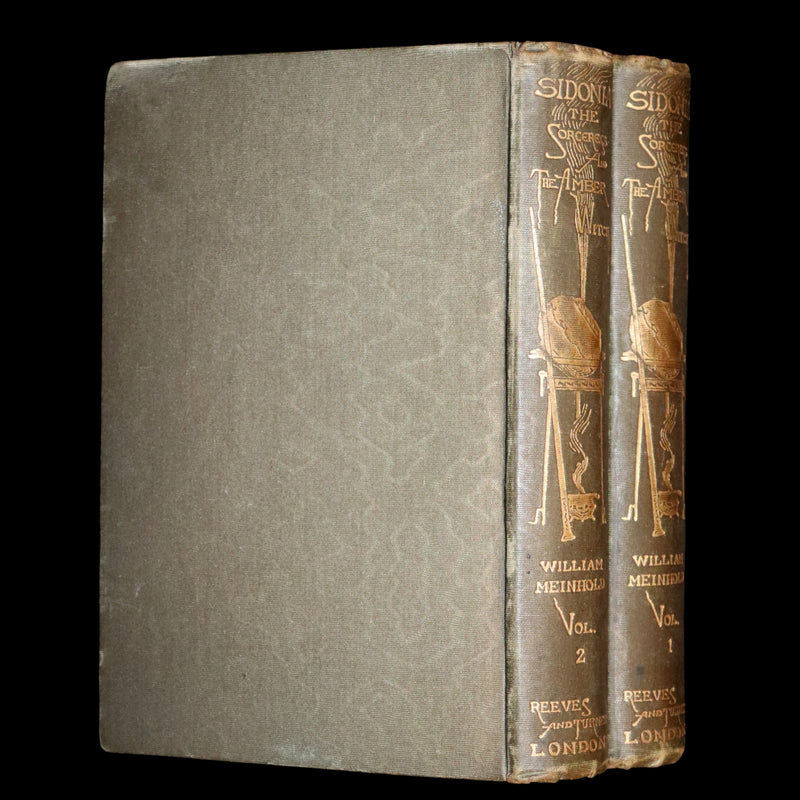 1894 Rare Book set - Sidonia the Sorceress and Mary Schweidler, The Amber Witch.