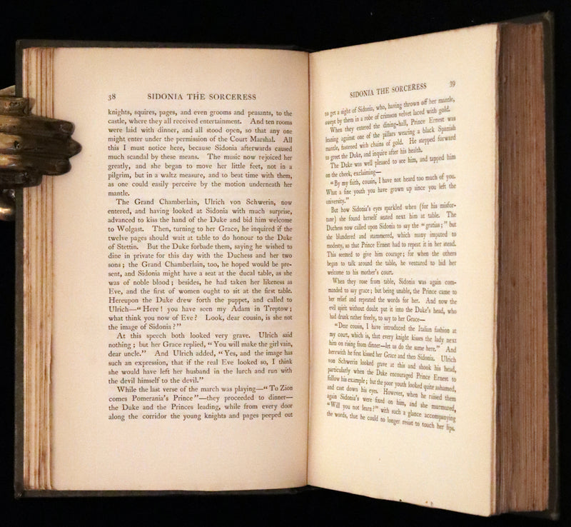 1894 Rare Book set - Sidonia the Sorceress and Mary Schweidler, The Amber Witch.