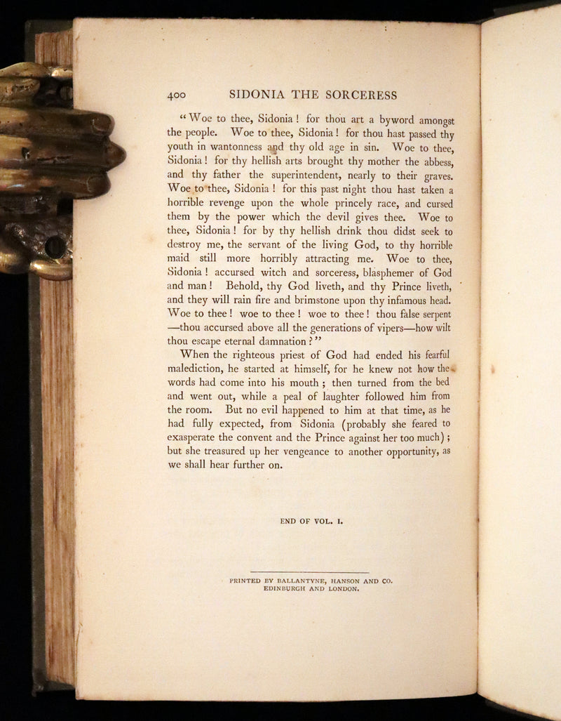 1894 Rare Book set - Sidonia the Sorceress and Mary Schweidler, The Amber Witch.