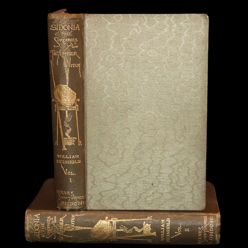 1894 Rare Book set - Sidonia the Sorceress and Mary Schweidler, The Amber Witch.