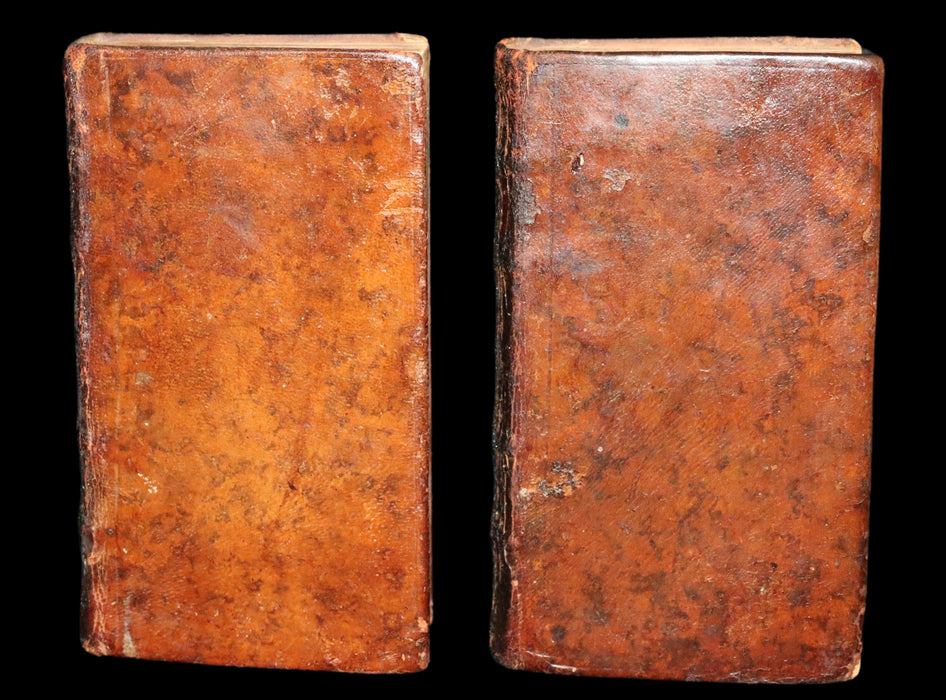 1751 Scarce French Book set - Robinson Crusoe, La vie et les avantures surprenantes de Robinson Crusoe.