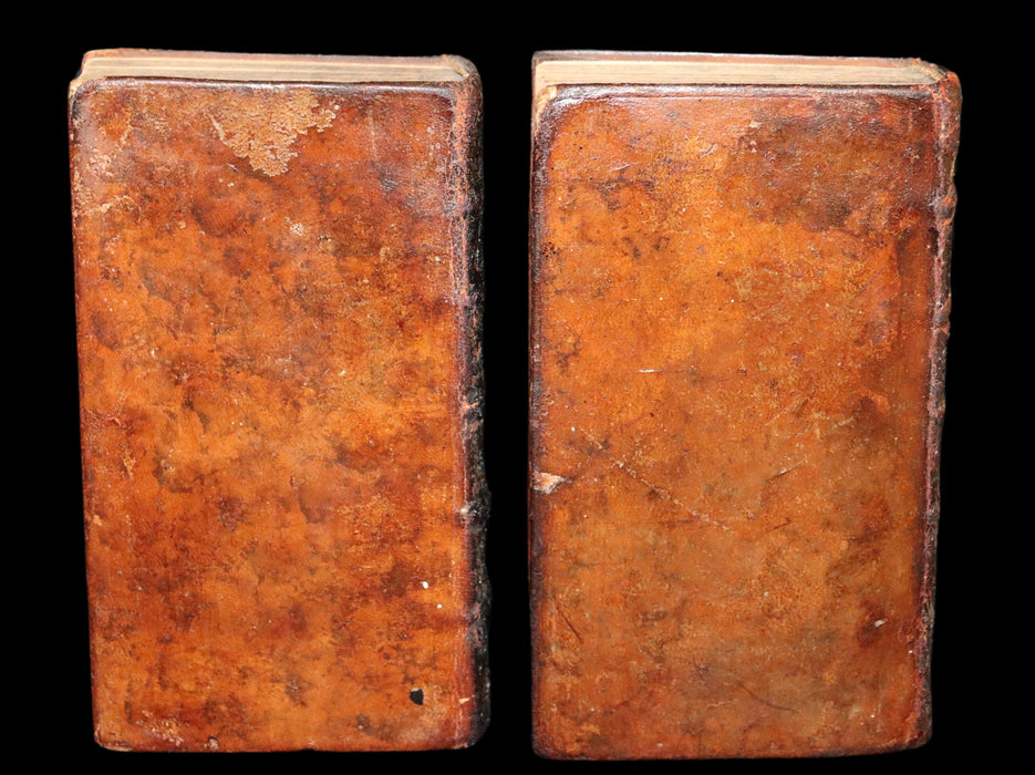 1751 Scarce French Book set - Robinson Crusoe, La vie et les avantures surprenantes de Robinson Crusoe.