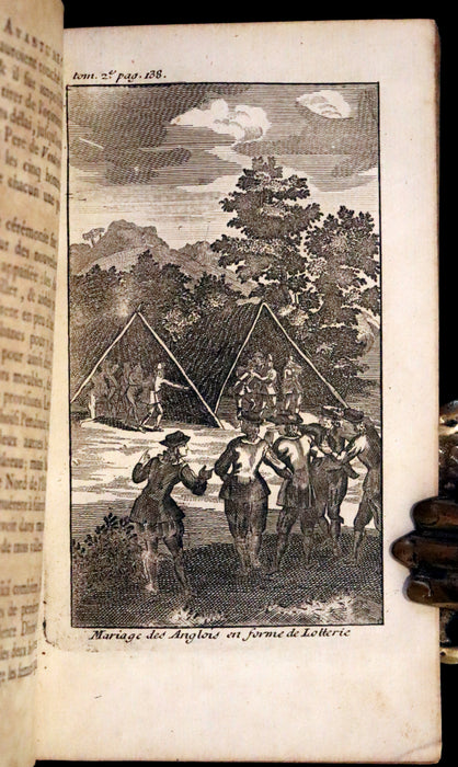 1751 Scarce French Book set - Robinson Crusoe, La vie et les avantures surprenantes de Robinson Crusoe.