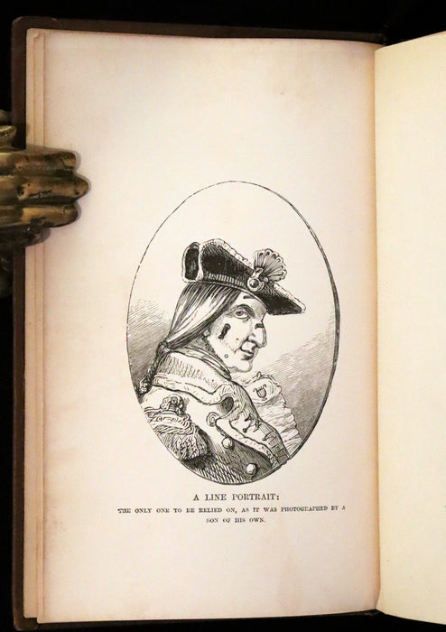 1880 Rare Book - The Travels and Surprising Adventures of Baron Munchausen Illustrated by Crowquill.