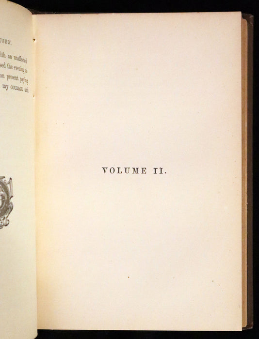 1880 Rare Book - The Travels and Surprising Adventures of Baron Munchausen Illustrated by Crowquill.