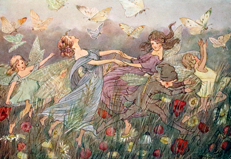 1923 Rare First Edition - The Rose Fyleman Fairy Book Illustrated by Hilda T. Miller.