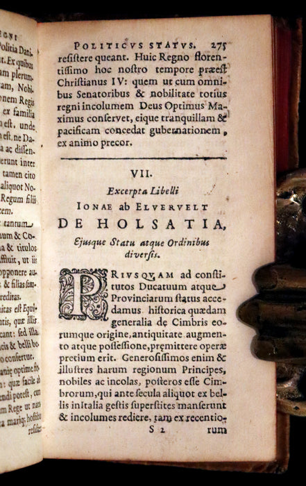 1629 Rare Latin First Edition - Of the Kingdom of Denmark and Norway by Stephanius.