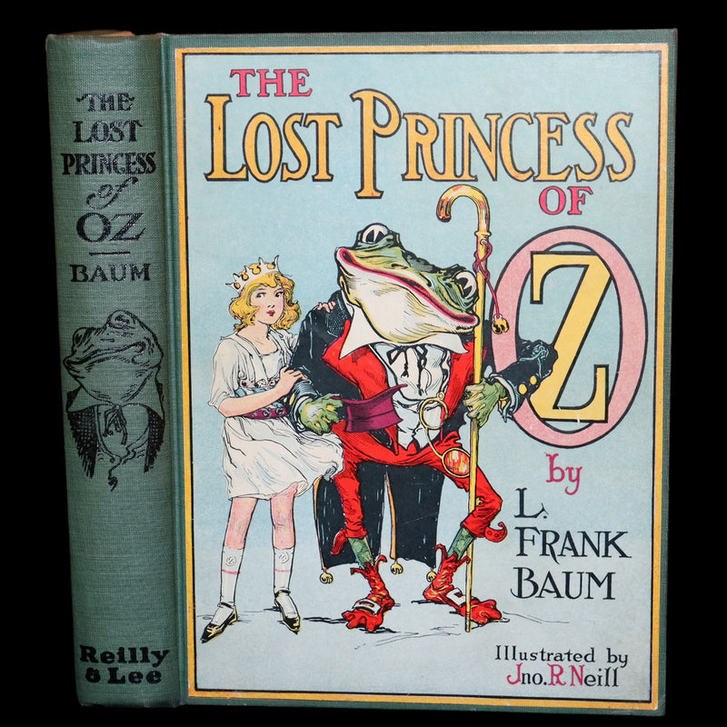 1917 Rare Oz Book - The Lost Princess of Oz by L. Frank Baum, Illustrated by JNO R. Neill.
