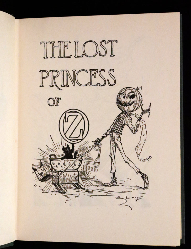 1917 Rare Oz Book - The Lost Princess of Oz by L. Frank Baum, Illustrated by JNO R. Neill.